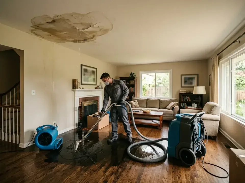 attic-pipe-burst-ceiling-drip-008 — frequently asked questions, Water Damage Restoration & Carpet Care in Woodbridge, VA